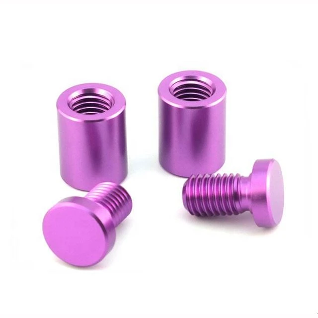 CNC struženje anodiziranega aluminijastega vijaka za okras